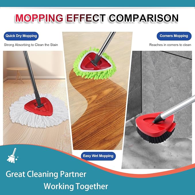 12 Pack Mop Replacement Heads for O-Ceda Mop Replace Head EasyWrin Spin Mop - Image 5