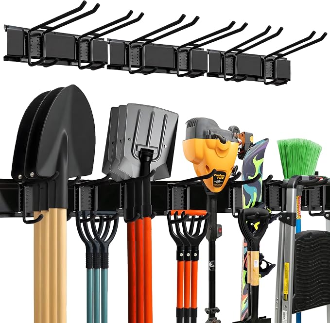 Garage Wall Organizer | 48" Heavy-Duty Tool Storage Rack | Adjustable by Tidyme