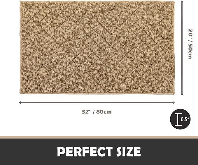 Door Mat Indoor Doormat, Entryway Rug Door Mats Non-Slip Rubber Backing - Image 2