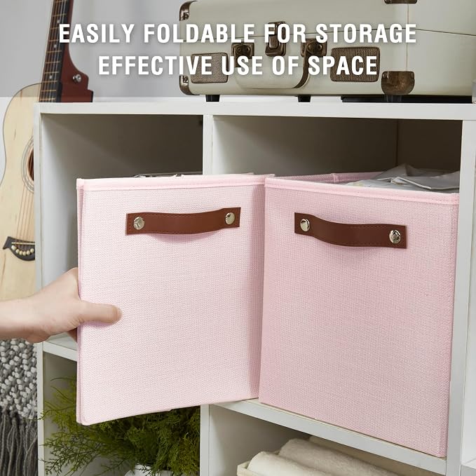 Collapsible Fabric Storage Cube Bins - Image 4