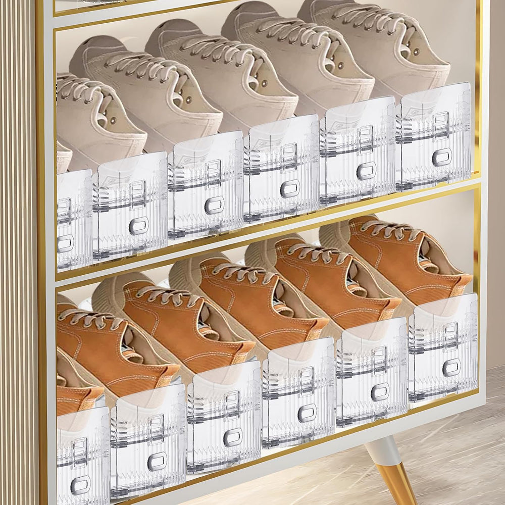 FENRUNXU Shoe Slots Organizer for Closet,36 Pack Shoe Stacker Shoes Rack Orga...