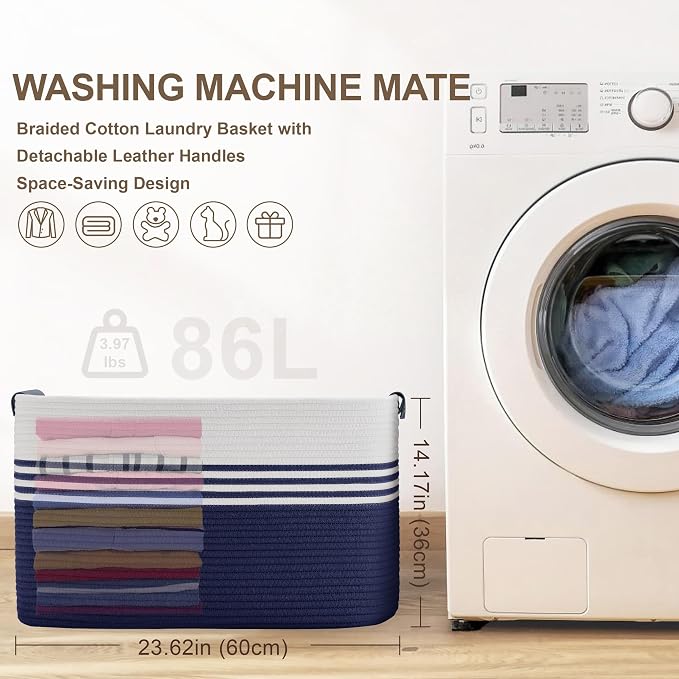 86L Extra Large Laundry Basket - Image 7