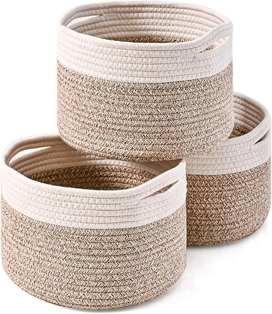 Small Storage Baskets for Organizing, Organizer Baskets for Shelves, Small by ICERZCZ