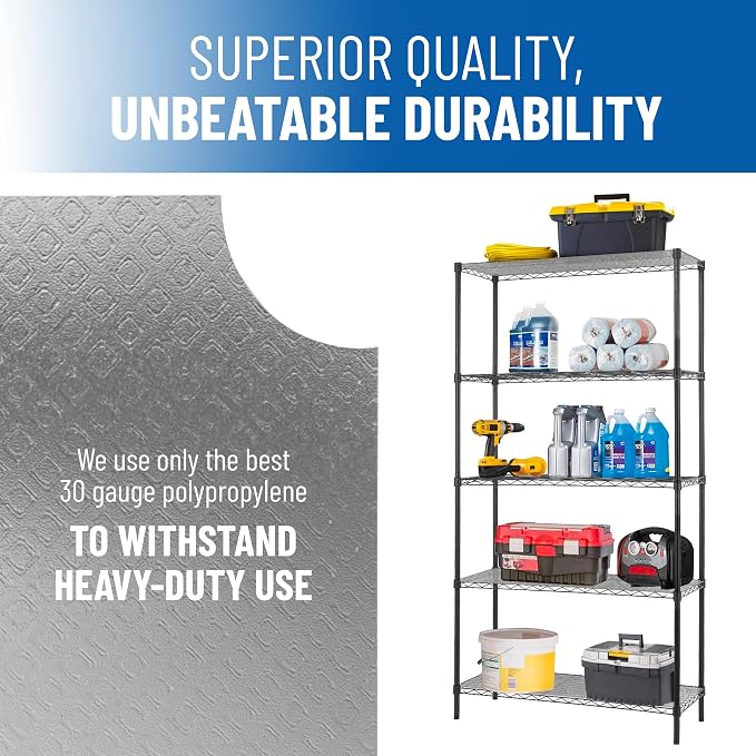 Sterling Shelf Liners Wire Rack Covers: Plastic Shelf Liner Cover - Image 7