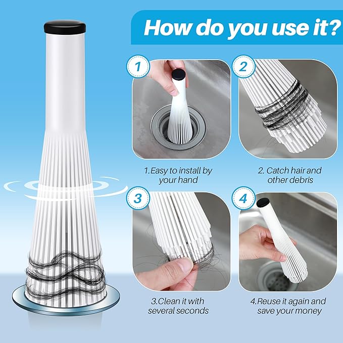 Feekoon 1 Pack Lint Trap for Washing Machine Utility Tub and Sink Drains - Image 4