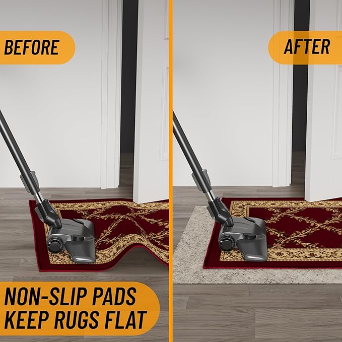 Ottomanson 7' x 7'8" Non-Slip Rug Pad Gripper 1/12 Inch Ultra Thin Dual Surface - Image 3