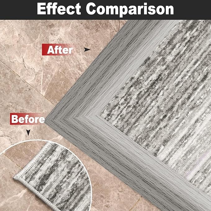 3.3Ft Carpet Floor Transition Strip, Self Adhesive Floor Edging Trim Strip - Image 7
