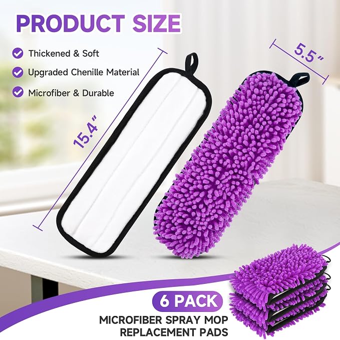 6 Pack Reusable Replacements Pads Compatible - Image 3