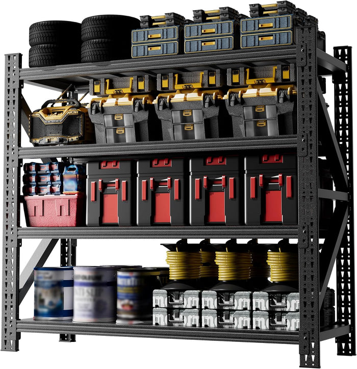 Heavy Duty Garage Shelving, Metal Storage Shelves, 5000 LBS