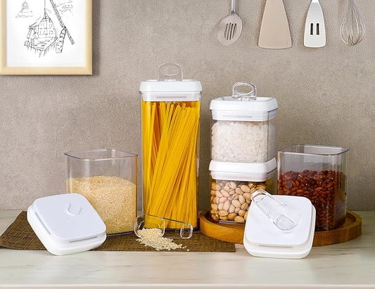 Felli Flip Tite Food Storage Container 5" LARGE 5pk Set + No Residue Label - Image 2