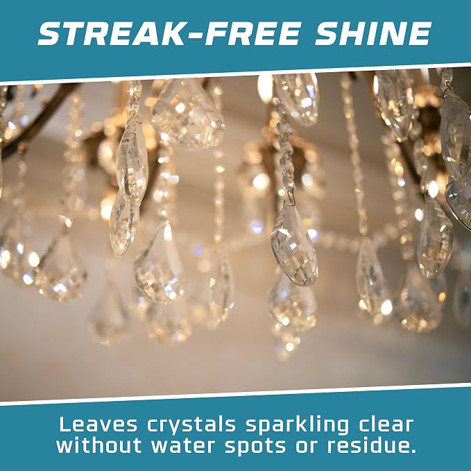 Crystal Chandelier Cleaner Spray Kit & Plastic Drop Cloth - Image 4