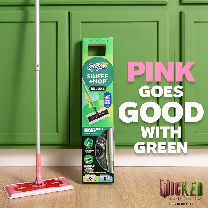 Swiffer Sweep and Mop Deluxe, Limited Edition Pink Wicked: - Image 3