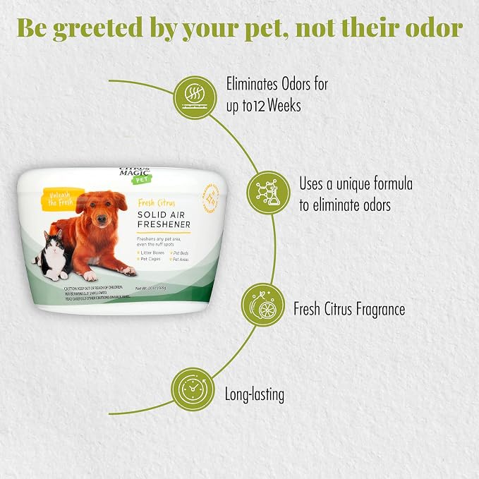 Citrus Magic Pet Solid Air Freshener, Pet Odor Eliminator - Image 4
