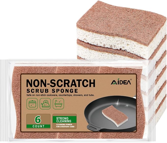 AIDEA Sponges Non Scratch, Natural Sponge by AIDEAHOME