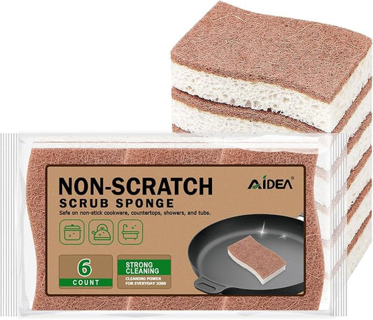 AIDEA Sponges Non Scratch, Natural Sponge by AIDEAHOME