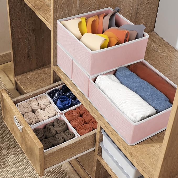 8 Pack Underwear Drawer Organizer, Drawer Organizer Clothes, Foldable Cloth - Image 7