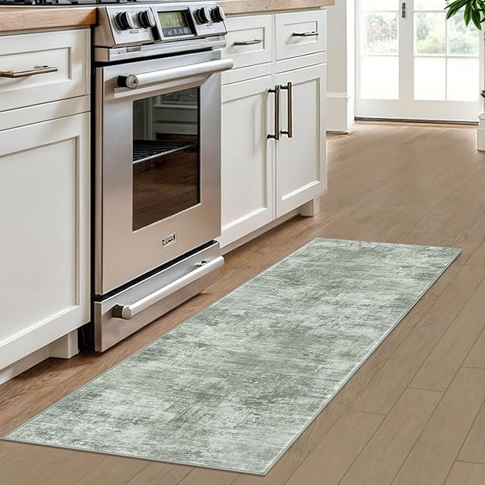 IOHOUZE Abstract Runner Rug 2x6 Ft Washable Runners - Image 2