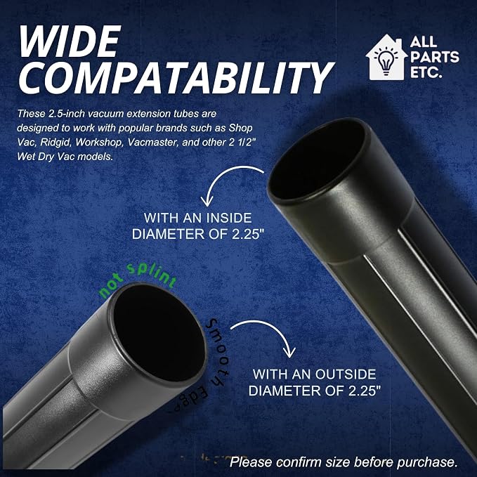 2.5 Inch Vacuum Extension Wands 19" Long - Image 4