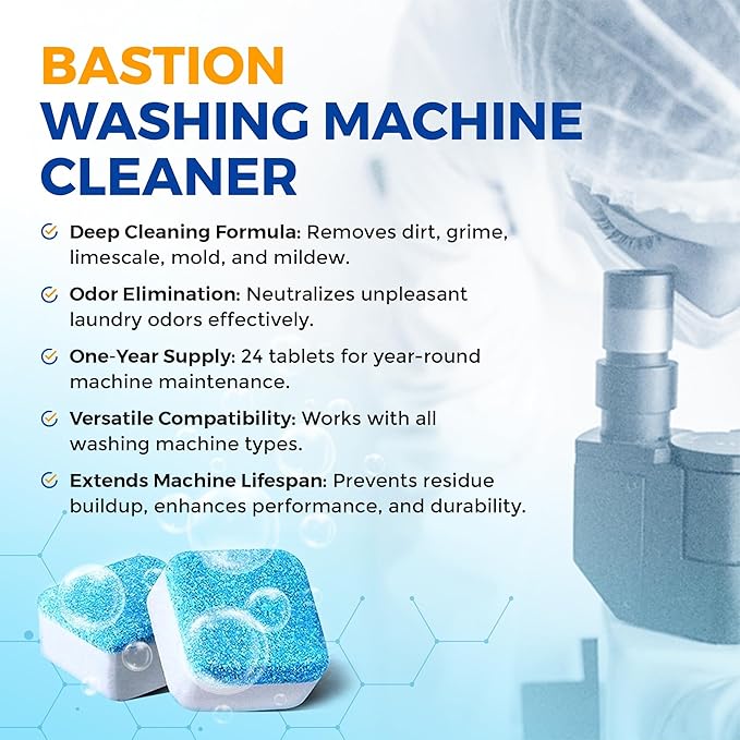 Washing Machine Cleaner Tablets 24 pack Powerful Descaler -Deep Cleaning - Image 5