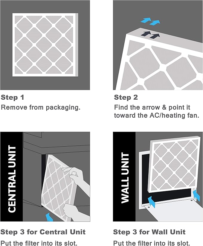 Aerostar 8x16x1 MERV 8, Pleated Air Filter, Box of 6, Made in the USA - Image 5