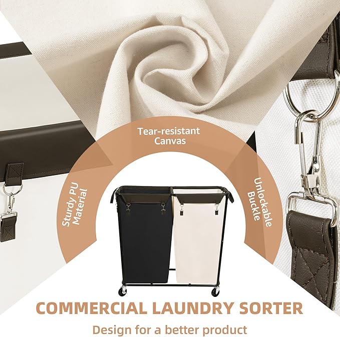 STORAGE MANIAC Commercial Laundry Hamper - Image 5