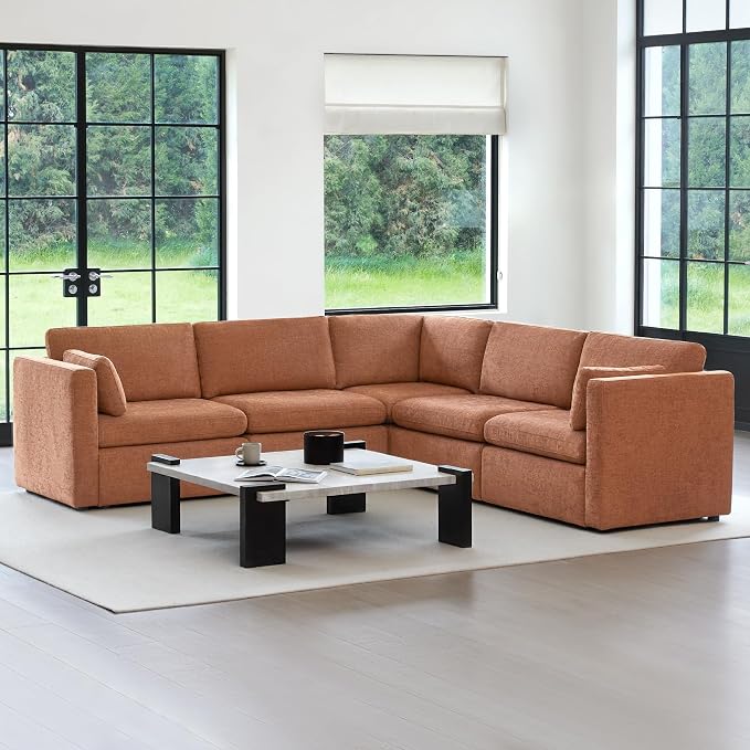 CHITA Oversized Modular Sectional Sofa Set, FSC Certified Extra Large 5 Seat V - Image 3