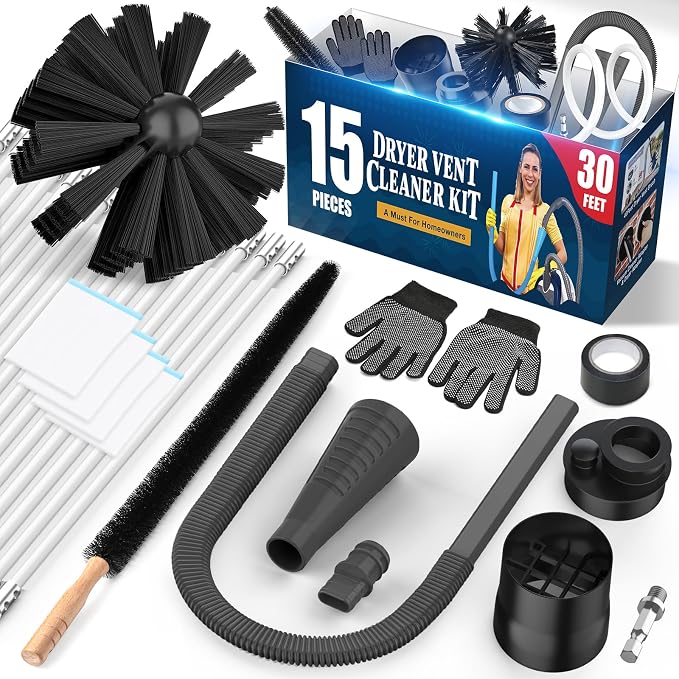 Sealegend 15-Piece Dryer Vent Cleaner Kit Omnidirectional Dryer Cleaning Kit by Sealegend
