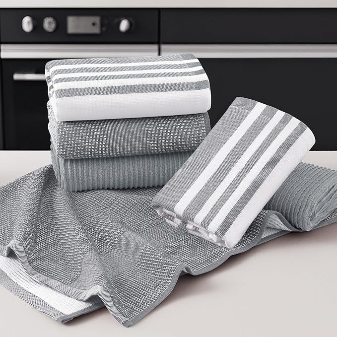 Homaxy Premium Kitchen Towels, Large Cotton 380 GSM Kitchen Hand Towels - Image 5