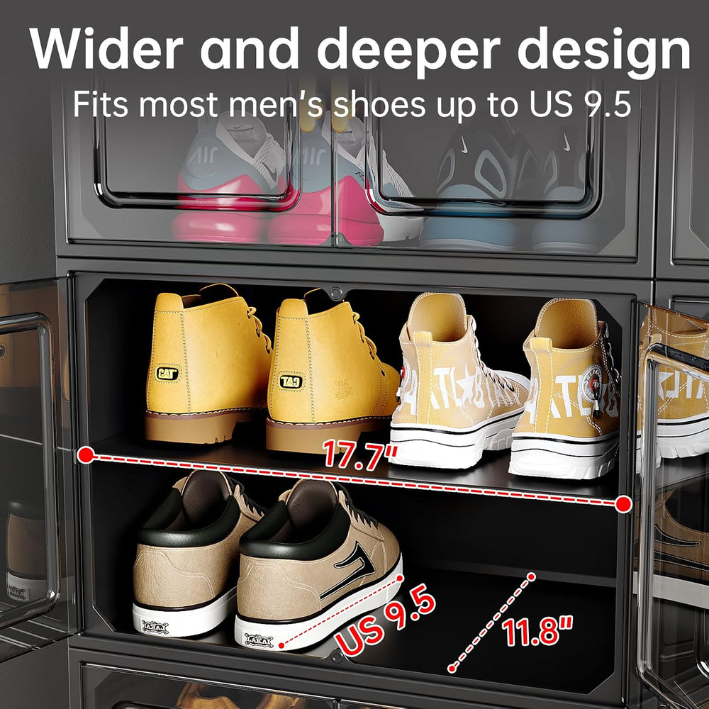 MAGINELS Expandable Shoe Rack Cabinet with Door