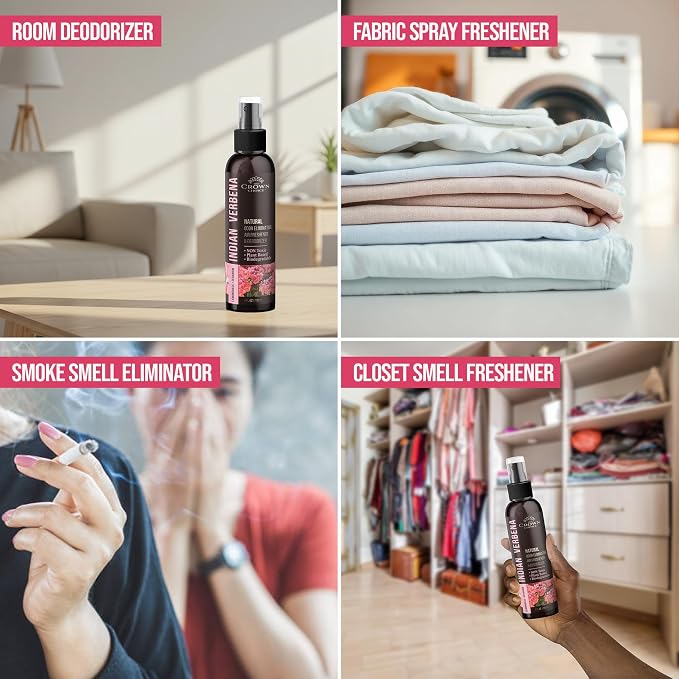 Non-Toxic Odor Eliminator, Natural Geranium & Lemongrass Air Freshener Spray - Image 5