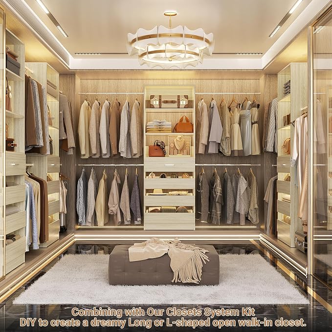 Aheaplus Closet System, 4-9Ft Closet Organizer - Image 5