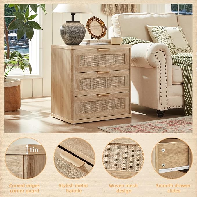 LEYAOYAO Rattan Night Stand - Image 8