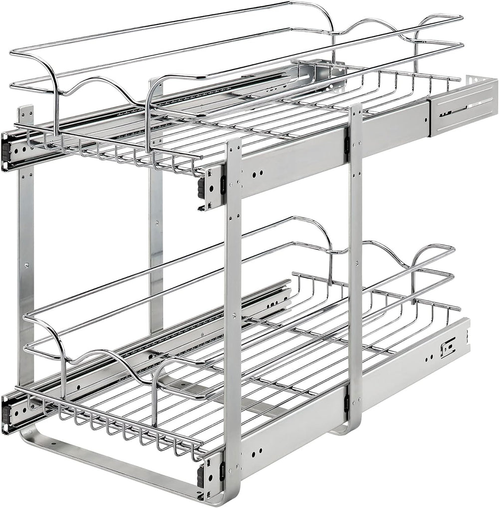 Rev-A-Shelf Pullout Organizer for Cabinets, Min Opening Width of 11.5"