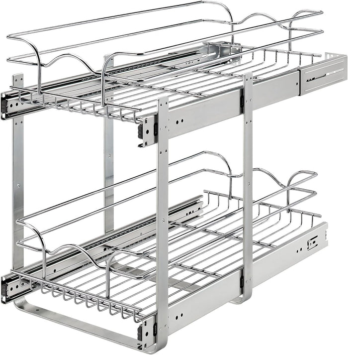 Rev-A-Shelf Pullout Organizer for Cabinets, Min Opening Width of 11.5"