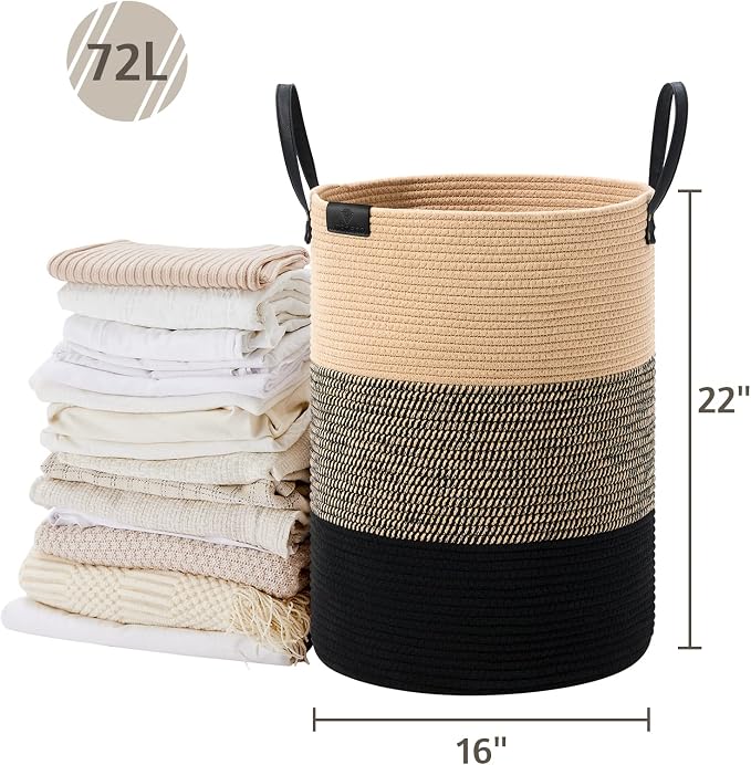 VIPOSCO Tall Laundry Basket, Large Dirty Clothes Hamper - Image 5