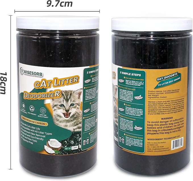 Cat Litter Deodorizer 2.4Lb Activated Carbon Litter Box Odor Eliminator - Image 7