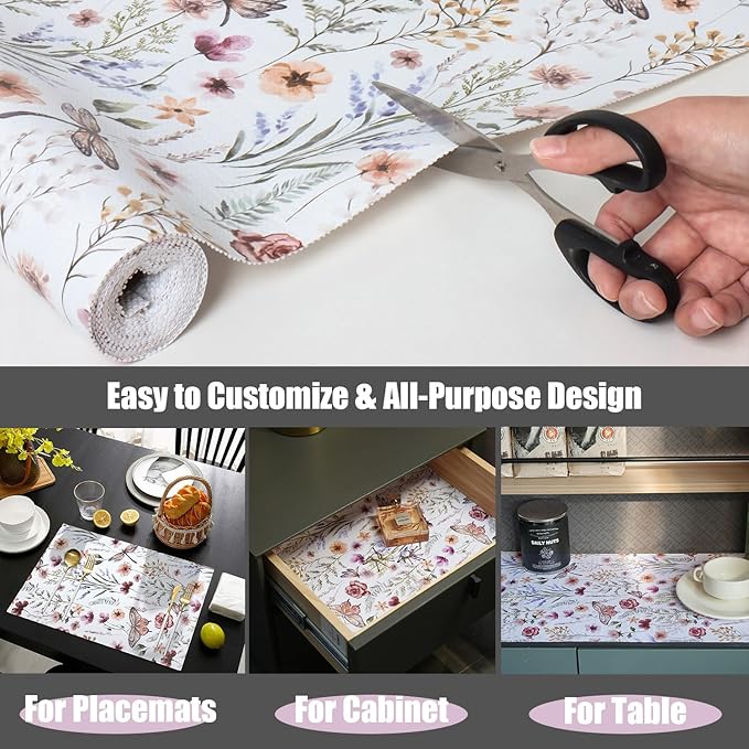 Shelf and Drawer Liner for Kitchen Cabinets, Non-Adhesive and Strong Non-Slip - Image 6