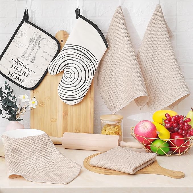 Homaxy 100% Cotton Waffle Weave Kitchen Dish Cloths, Ultra Soft Absorbent Quick - Image 6