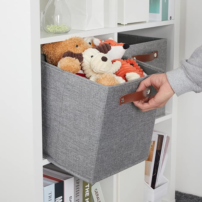 DULLEMELO 11x11 Cube Collapsible Fabric Storage Bins - Image 2