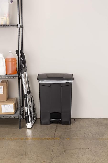 Safco Step On Plastic Trash Can - Image 8