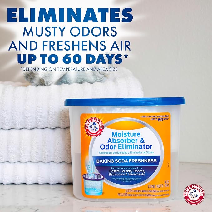 Arm & Hammer Fragrance Free Refillable Moisture Absorber and Odor Eliminator 14 - Image 2