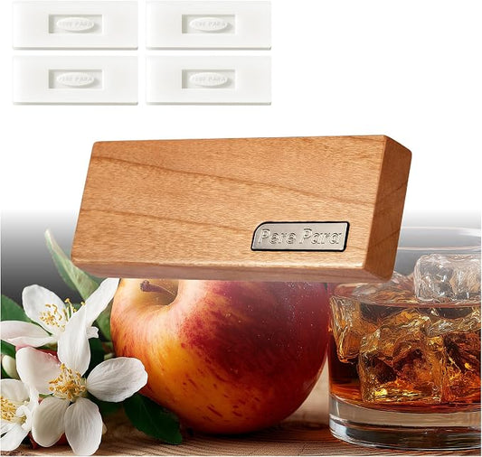 4 Refreshing Scent Bags Wood Car Air Freshener Vent Clip- Natural Scent Diffuser - Image 2