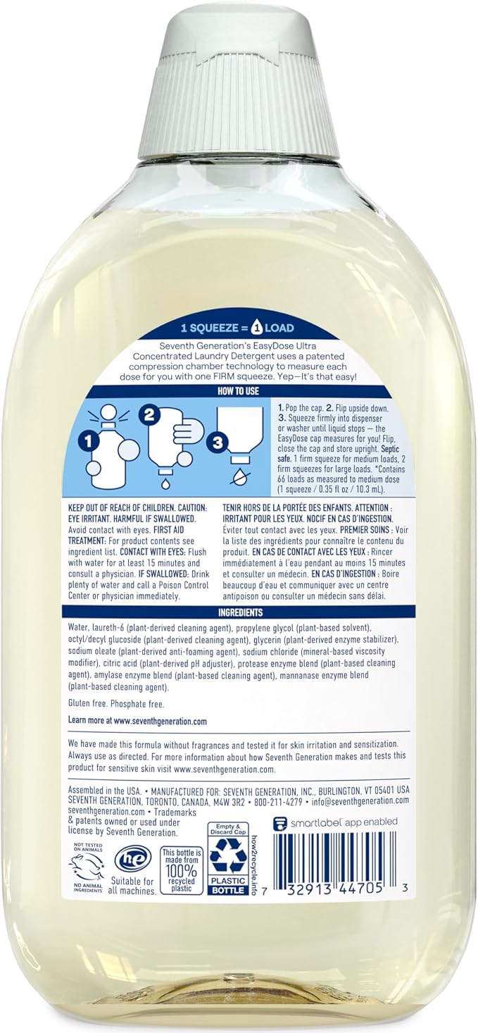 Seventh Generation EasyDose Laundry Detergent, Ultra Concentrated: 66 Loads - Image 2