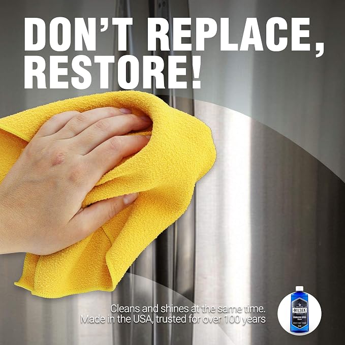 Milsek Stainless Steel Cleaner & Microfiber Cloth - Image 6