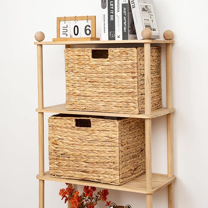 Storage Baskets，Wicker Baskets, Hyacinth Basket - Image 3
