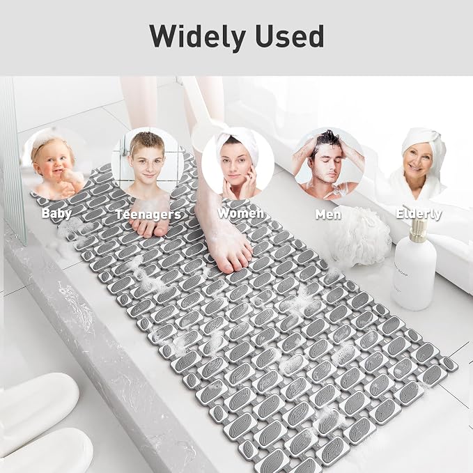 Bath Mat for Tub Non Slip Shower Mat for Elderly - Image 6