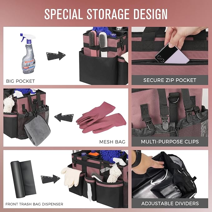 Wearable Cleaning Caddy, Cleaning Caddy Supplies Organizer - Image 2