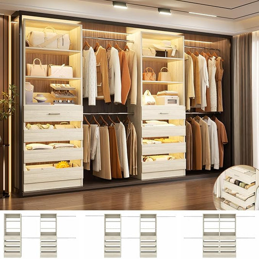 Aheaplus Closet System, 6-15Ft Closet Organizer by Aheaplus
