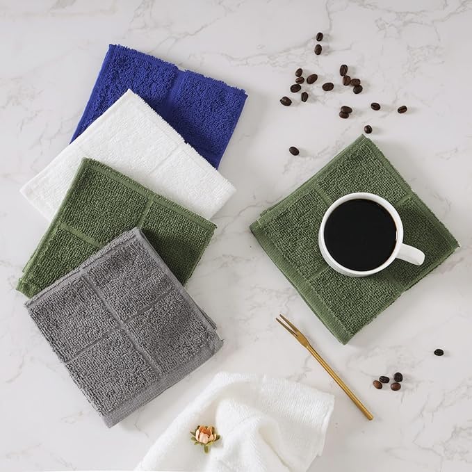 Glynniss Dishcloths Kitchen Highly Absorbent Dish Rags 100% Cotton Dish Cloths - Image 2