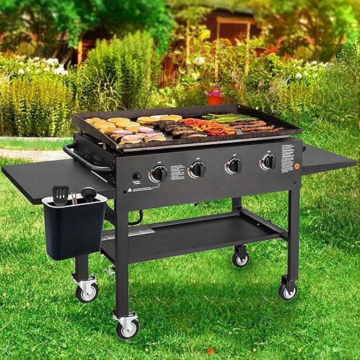 Skyflame 2.1 Gallon Magnetic Garbage Can, BBQ Grills Utensils Organizer Holder - Image 5